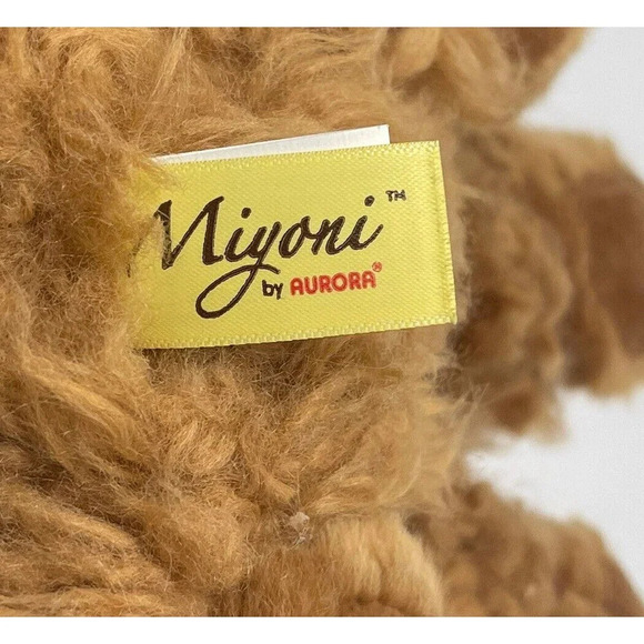 Miyoni Tots 8" Brown Plush Poodle Puppy Dog by Aurora - Picture 10 of 16